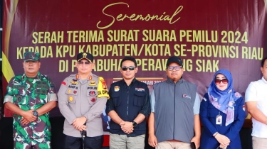 Kapolres Siak Mewakili Polda Riau Dalam Rangka Pengamanan Serah Terima Surat Suara Pemilu 2024