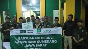 Komitmen NU Peduli Bantu Warga Terdampak Gempa di Sumedang