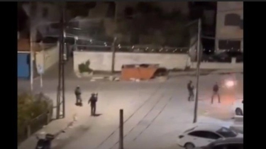 Video Momen Ketika Tentara Israel Tembaki Warga Palestina di Ramallah Tepi Barat, Dua Warga Terluka