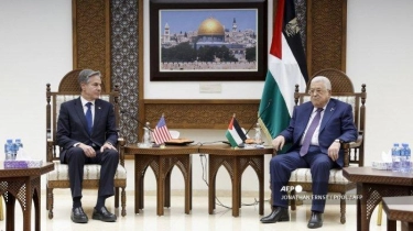 Ini yang Dibahas dalam Pertemuan Menlu AS Anthony Blinken dan Presiden Palestina Mahmoud Abbas
