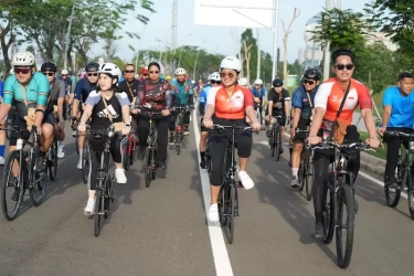 Ikut Gowes Santuy, Kaesang Ingatkan Warga Datang ke TPS