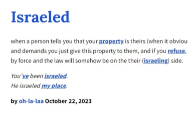 Kata ‘Israeled’ Ditambahkan di Kamus Slang ‘Urban Dictionary’, Ini Arti dan Contoh Kalimatnya