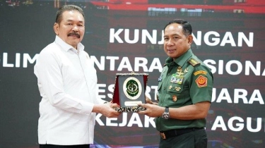 Bertemu Panglima TNI, Jaksa Agung Singgung Perkara-perkara Koneksitas Hingga Penegakan Hukum di Laut