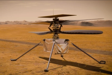 Helikopter Ingenuity NASA Rayakan Penerbangan ke-70 di Mars