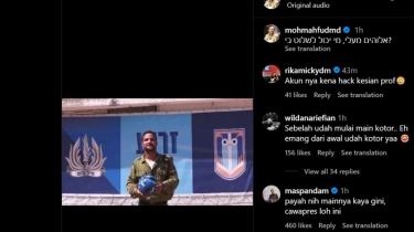 Sempat Unggah Soal Keputusan Ganjar Terkait Piala Dunia U-20, Akun IG Mahfud MD Dihack Muncul Video Tentara Israel