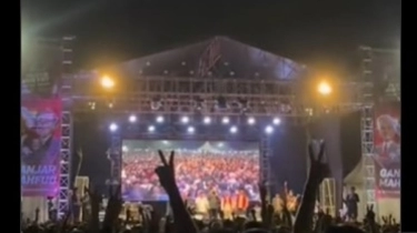 Viral Konser Pesta Rakyat Relawan Ganjar Diteriaki Prabowo di Malang: Nahan Malu
