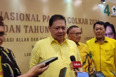 Airlangga Klaim 65 Persen Basis Massa Golkar Dukung Prabowo-Gibran, Targetkan 80 Persen