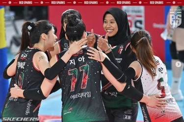 Hasil Liga Voli Korea: Megawati Cetak 24 Poin, Red Sparks Kembali Menang