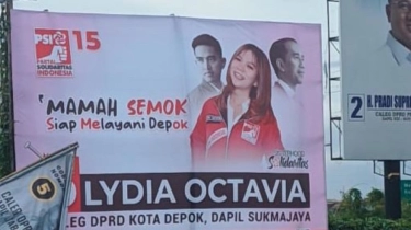 Heboh Poster Caleg PSI Lydia Octavia, Mamah Semok Siap Melayani Depok