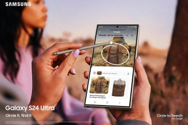 Fitur ''Circle to Search'' Galaxy AI Samsung S24 Dipakai Kepoin OOTD Suga BTS dan IU