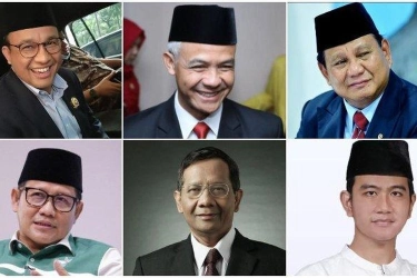 Survei Poltracking: Elektabilitas Prabowo-Gibran dan Anies-Muhaimin Naik, Ganjar-Mahfud Turun