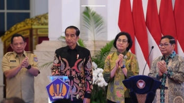 Tepis Isu Mundur, Menkeu Sri Mulyani usai Rapat di Istana: Ini Saya Kerja