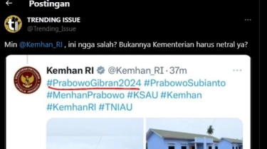 Heboh Akun Twitter Kemhan Bikin Tagar #PrabowoGibran2024, Istana Ungkap Pesan Jokowi