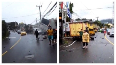 Kecelakaan Beruntun di Puncak Bogor, 14 Orang Terluka, 8 Kendaraan Ringsek