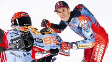 Cuma Dapat Satu Motor, Marc Marquez Main Aman saat Tes Pramusim MotoGP 2024 Valencia