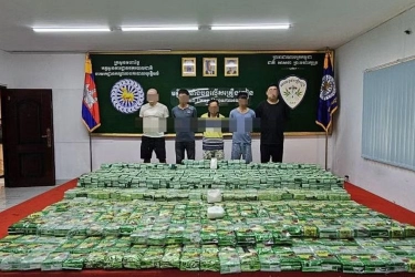 5 Orang Ditangkap karena Selundupkan 1,5 Ton Narkoba di Kamboja