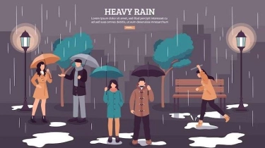 Cuaca Besok - BMKG: Banten dan 25 Wilayah Lainnya Berpotensi Hujan Lebat pada 26 Januari 2024