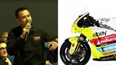 Raffi Ahmad jadi Saksi Motor Baru Tim Valentino Rossi di MotoGP 2024 yang Bernuansa Indonesia