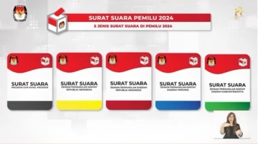 Mengenal 5 Warna Kertas Pemilu 2024, Wajib Tahu Sebelum Nyoblos!