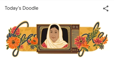Google Peringati Hari Ulang Tahun Aminah Cendrakasih dengan Coretan Doodle