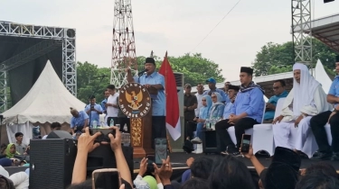 Terima Dukungan Relawan, Pidato Berapi-api Prabowo: Saya Tidak Rela Koruptor Terus Curi Uang Rakyat!