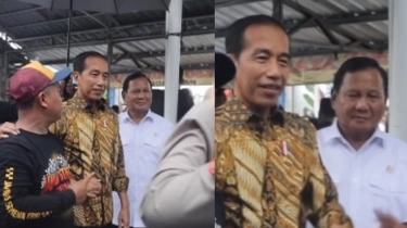 Viral Reaksi Prabowo Ketika Melihat Warga Pose 2 Jari, Saat Berfoto dengan Jokowi: Ini Baru Disebut Etika