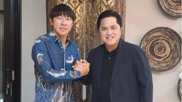 Shin Tae-yong Bertemu Erick Thohir Setelah Insiden Unfollow Akun Instagram