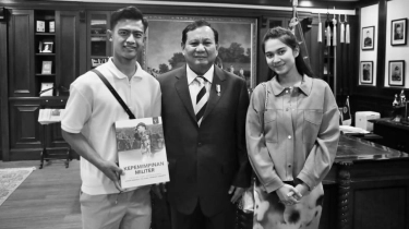 Potret Pratama Arhan dan Azizah Salsha di Debat Semalam All In Prabowo-Gibran