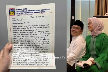 Intip Surat Cinta Cak Imin untuk Istrinya saat Masih Pacaran, Warganet Sebut Dilan Versi Syariah dan Dilan I-nya Imin