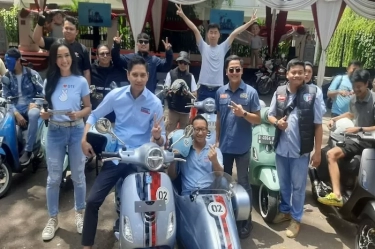 Pertama Di Dunia, Prabowo diberi NFT Berupa Motor Vespa untuk Kampanye
