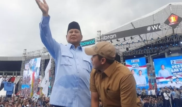 Optimistis Suara di Jatim Sangat Baik, Prabowo: Hai Rakyatku, Aku Minta Kau Berikan Mandat kepada Saya!