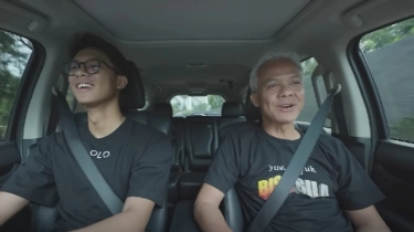 Carpool Karaoke Bareng Anak, Suara Ganjar Pranowo Dipuji Lebih Merdu Ketimbang Anies Baswedan