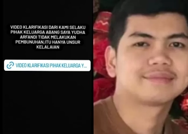 Adik Yudha Arfandi Bantah Kakaknya Pembunuh Dante Anak Tamara Tyasmara, Begini Klarifikasinya