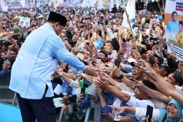 Pidato Prabowo Masih 5 Halaman, Pendukung Serempak Minta Joget