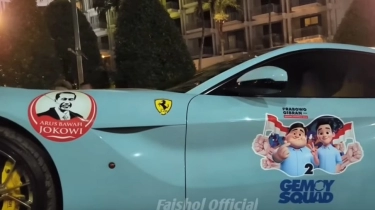 Mobil Ferrari untuk Kampanye Akbar Prabowo-Gibran Bikin Geger: Punya Raffi Ahmad?