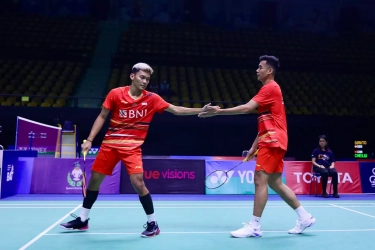 Bagas Maulana dan Muhammad Shohibul Fikri Optimis Tim Beregu Putra Indonesia Bisa Juara BATC 2024