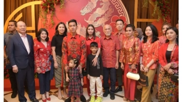 Dipastikan Berseberangan dengan Ahok, Veronica Tan Muncul di Perayaan Imlek Bareng Gibran