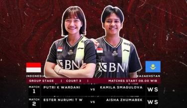 Link Live Streaming dan Susunan Pemain Tim Beregu Putri Indonesia vs Kazakhstan di BATC 2024 Hari Ini