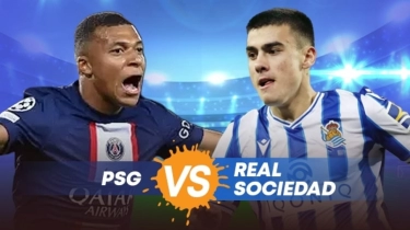 Link Live Streaming PSG vs Real Sociedad di Babak 16 Besar Liga Champions
