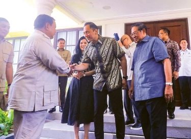 Bertemu Khofifah dan SBY, Prabowo Ucapkan Terima Kasih