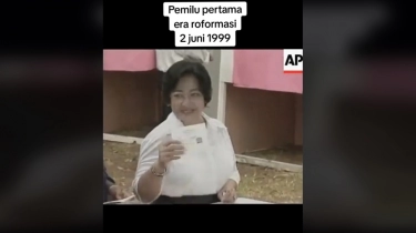 Potret Cantik Megawati Soekarnoputri saat Nyoblos Era Reformasi Viral: Kok Puan Enggak Kayak Ibunya?