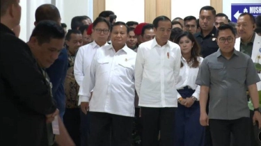 Perdana Tampil Bareng Usai Pencobolosan, Jokowi & Prabowo Hadiri Peresmian RSPPN Jenderal Soedirman
