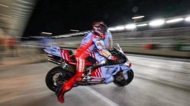 Hasil Tes MotoGP 2024 Qatar: Pecco Bagnaia Dibuntuti Marc Marquez, Maverick Vinales Ketiga