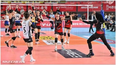 Klasemen Liga Voli Putri Korea Hari Ini - Red Sparks 3 Besar, GS Caltex Tatap Kekalahan Terpanjang
