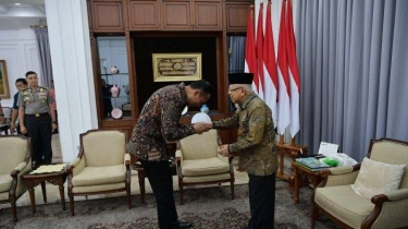 Kunjungi Rumah Dinas Wapres, AHY Ungkap Pesan Ma'ruf Amin: Masyarakat Masih Hadapi Banyak Masalah