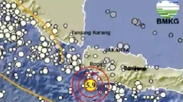 BREAKING NEWS! Gempa M 5,8 Guncang Bayah Banten, Terasa Sampai Jakarta