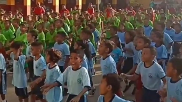 Goyang Ok Gas Jadi Tren! Viral Bocah SD Senam dengan Lagu Prabowo-Gibran