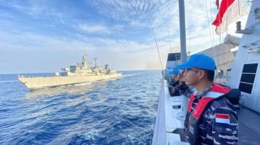 KRI Diponegoro 365 Pimpin Latihan Bersama Kapal-kapal Perang Negara Lain di Laut Mediterania