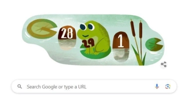 Google Doodle Hari Ini Rayakan Hari Kabisat 29 Februari yang Muncul 4 Tahun Sekali