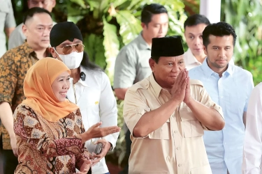 Bertemu Khofifah, Prabowo Subianto Apresiasi Dukungan Relawan Jatim